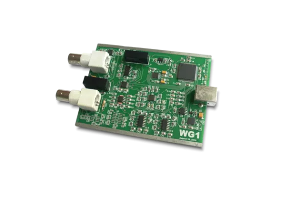 Two-channel USB arbitrary waveform generator used in car diagnostics.