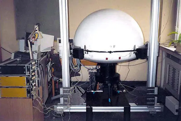 SATI calibration setup with integrating sphere.