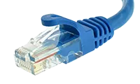 LAN cable connector RJ45.